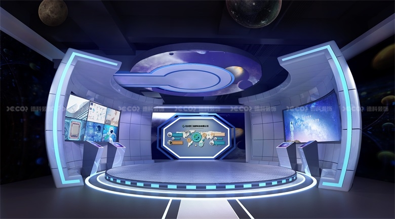 經(jīng)濟(jì)實(shí)用型展廳裝修如何用燈光劃分展廳區(qū)域以節(jié)省隔斷？